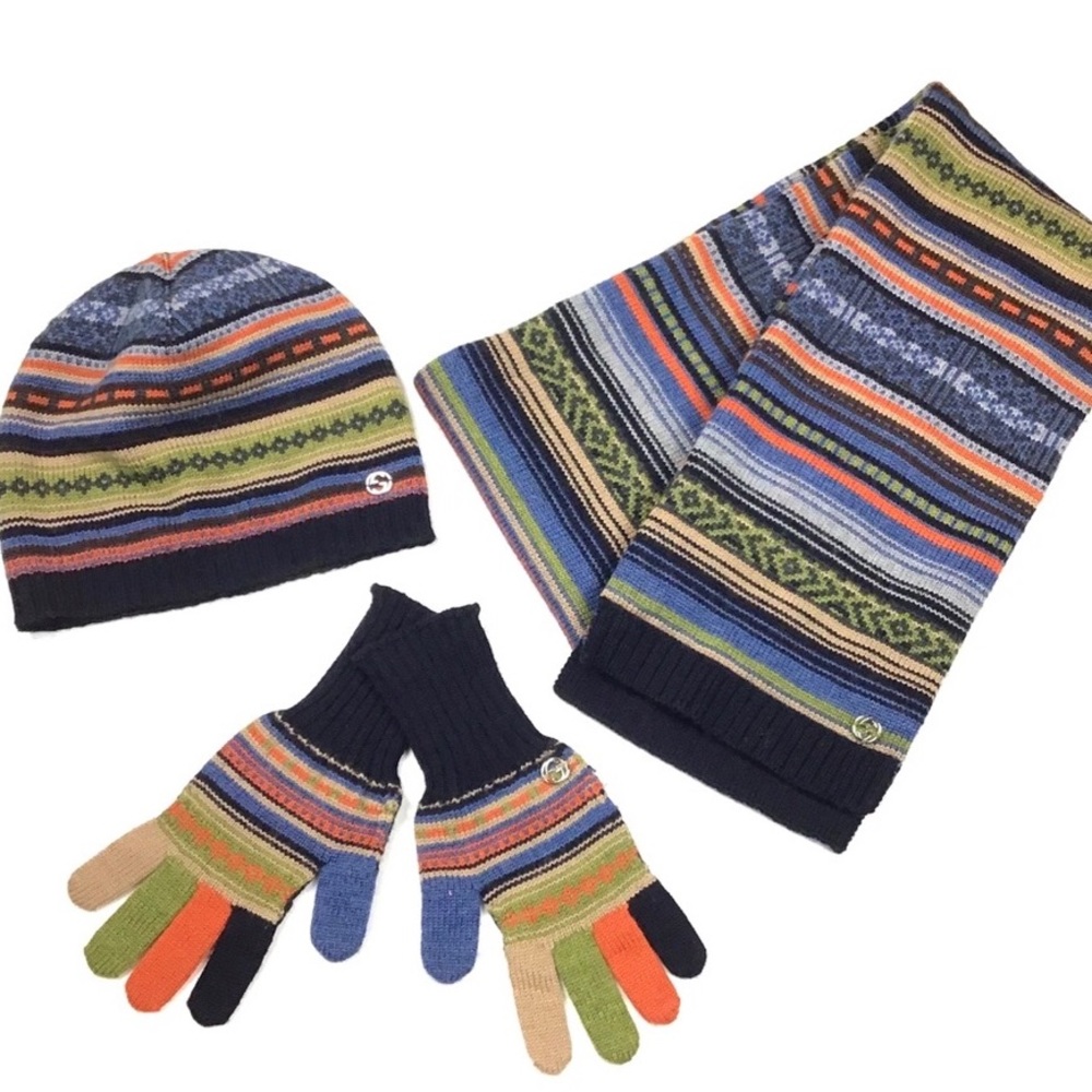GUCCI | Boys Hat Gloves Scarf Bundle
